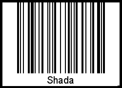 Der Voname Shada als Barcode und QR-Code