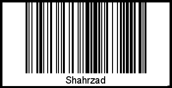 Shahrzad als Barcode und QR-Code