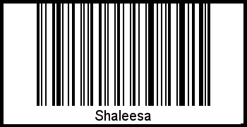 Shaleesa als Barcode und QR-Code