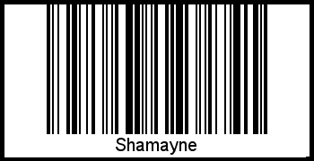 Shamayne als Barcode und QR-Code