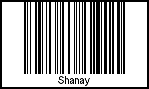 Shanay als Barcode und QR-Code
