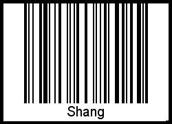 Interpretation von Shang als Barcode