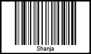 Interpretation von Shanja als Barcode