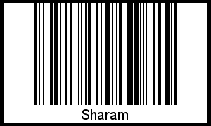 Interpretation von Sharam als Barcode