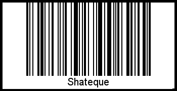 Interpretation von Shateque als Barcode