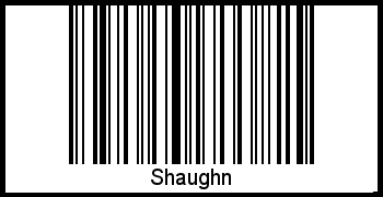 Interpretation von Shaughn als Barcode