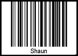 Shaun als Barcode und QR-Code