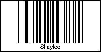 Der Voname Shaylee als Barcode und QR-Code