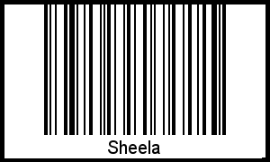 Interpretation von Sheela als Barcode