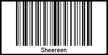 Interpretation von Sheereen als Barcode