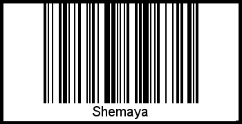 Barcode des Vornamen Shemaya