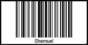 Barcode des Vornamen Shemuel