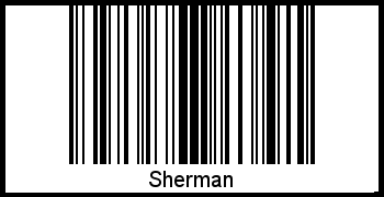 Interpretation von Sherman als Barcode