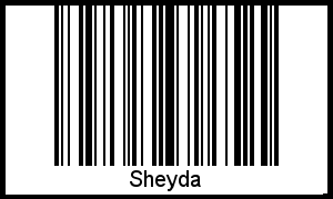 Sheyda als Barcode und QR-Code