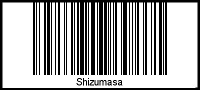 Shizumasa als Barcode und QR-Code