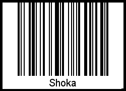 Shoka als Barcode und QR-Code