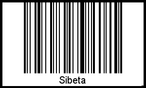 Interpretation von Sibeta als Barcode