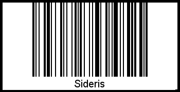 Barcode-Foto von Sideris