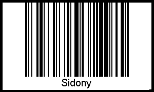 Barcode-Grafik von Sidony