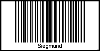 Siegmund als Barcode und QR-Code