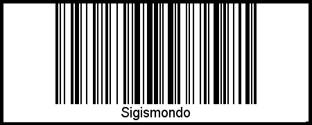 Interpretation von Sigismondo als Barcode
