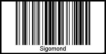 Interpretation von Sigomond als Barcode