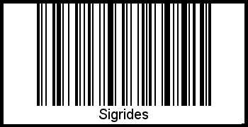 Sigrides als Barcode und QR-Code