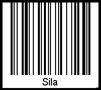 Der Voname Sila als Barcode und QR-Code