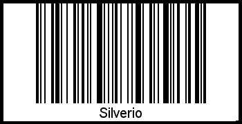Barcode des Vornamen Silverio