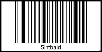 Interpretation von Sintbald als Barcode