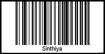 Interpretation von Sinthiya als Barcode