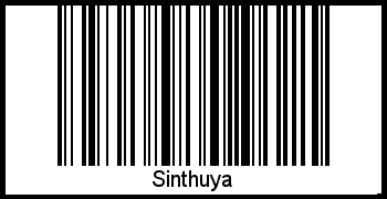 Barcode des Vornamen Sinthuya