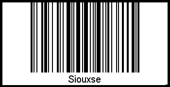 Interpretation von Siouxse als Barcode