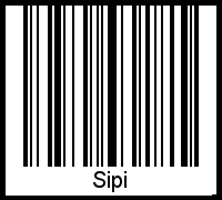 Der Voname Sipi als Barcode und QR-Code