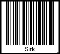 Barcode-Grafik von Sirk