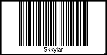 Der Voname Skkylar als Barcode und QR-Code