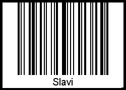 Interpretation von Slavi als Barcode