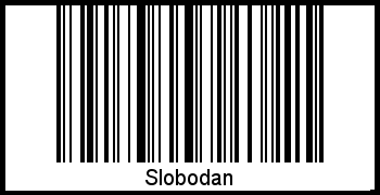 Barcode des Vornamen Slobodan