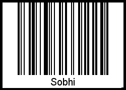 Sobhi als Barcode und QR-Code