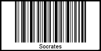 Interpretation von Socrates als Barcode