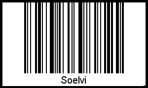 Der Voname Soelvi als Barcode und QR-Code