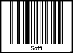 Der Voname Soffi als Barcode und QR-Code