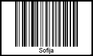 Interpretation von Sofija als Barcode