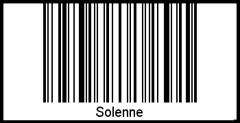 Interpretation von Solenne als Barcode