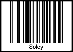 Soley als Barcode und QR-Code