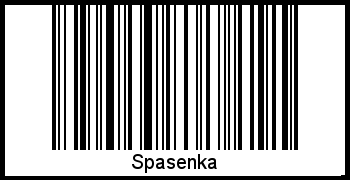 Interpretation von Spasenka als Barcode