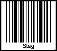 Interpretation von Stag als Barcode