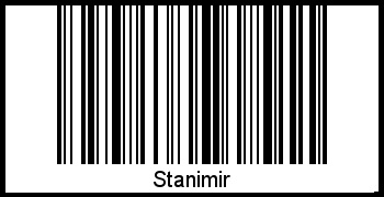 Interpretation von Stanimir als Barcode