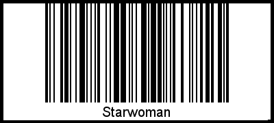 Barcode des Vornamen Starwoman