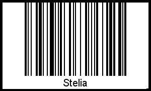 Stelia als Barcode und QR-Code